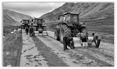 Mahe-Debring Road in Ladakh, Source: BRO images