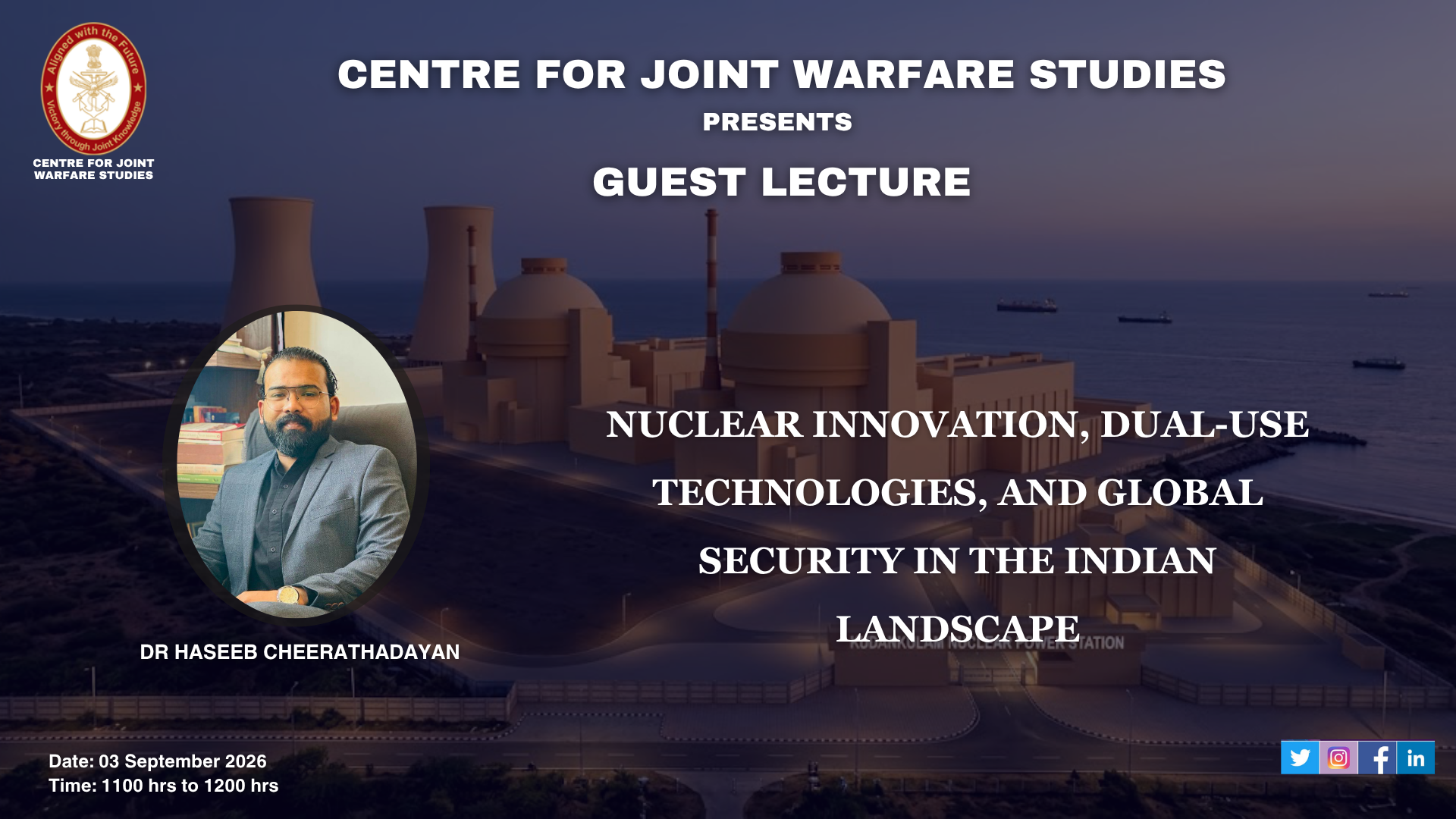 Guest Lecture by Dr Haseeb Cheerathadayan